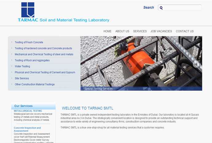 TARMAC Soil and material testing laboratory